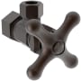 Brasstech Metal Cross Handle Angle Valve with 1/2" Compression Inlet English Bronze