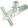 Brasstech 1/4 Turn Contemporary Ceramic Disc Angle Valve with Cross Handle Satin Nickel
