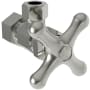 Brasstech Metal Cross Handle Angle Valve with 1/2" Compression Inlet Polished Nickel