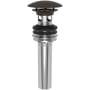 Brasstech Solid Brass Dome Cap Drain with Overflow Oil Rubbed Bronze
