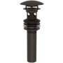 Brasstech Polished Dome Cap Drain with Overflow Oil Rubbed Bronze