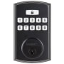 Brinks Electronic Keypad Single Cylinder Deadbolt from the Transitional Collection Matte Black