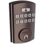 Brinks Electronic Keypad Single Cylinder Deadbolt from the Transitional Collection Tuscan Bronze