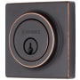 Brinks Mendocino Single Cylinder Keyed Entry Deadbolt from the Contemporary Collection Tuscan Bronze