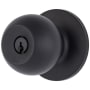 Brinks Raleigh Knob Set with Round Rose from the Transitional Collection Matte Black