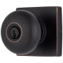 Brinks Mendocino Knob Set with Square Rose from the Contemporary Collection Tuscan Bronze