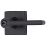 Brinks Mendocino Lever Set with Square Rose from the Contemporary Collection Matte Black