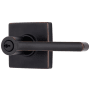 Brinks Mendocino Lever Set with Square Rose from the Contemporary Collection Tuscan Bronze