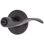 Brinks Raleigh Lever Set with Round Rose from the Transitional Collection Tuscan Bronze