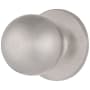 Brinks Raleigh Passage Door Knob Set with Round Rose from the Transitional Collection Satin Nickel