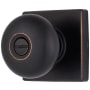 Brinks Mendocino Privacy Door Knob Set with Square Rose from the Contemporary Collection Tuscan Bronze