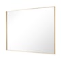 Brio Lighting Brio Reflections 25-11/16"W x 36"H Rectangular Flat Aluminum Framed Wall Mounted Bathroom Mirror Gold