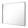 Brio Lighting Brio Reflections 25-11/16"W x 36"H Rectangular Flat Aluminum Framed Wall Mounted Bathroom Mirror Black