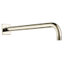 Brizo Essential 16" Wall Mounted Shower Arm and Square Flange Brilliance Polished Nickel