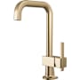 Brizo Frank Lloyd Wright 1.8 GPM Single Hole Bar Faucet with Square Spout - Less Handle Luxe Gold