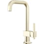 Brizo Frank Lloyd Wright 1.8 GPM Single Hole Bar Faucet with Square Spout - Less Handle Brilliance Polished Nickel