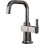 Brizo Frank Lloyd Wright 1.0 GPM Single Hole Instant Hot Faucet Water Dispenser with U Spout - Less Tank Brilliance Black Onyx