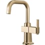 Brizo Frank Lloyd Wright 1.0 GPM Single Hole Instant Hot Faucet Water Dispenser with U Spout - Less Tank Luxe Gold