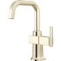 Brizo Frank Lloyd Wright 1.0 GPM Single Hole Instant Hot Faucet Water Dispenser with U Spout - Less Tank Brilliance Polished Nickel