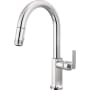 Brizo Kintsu 1.8 GPM Single Hole Pull Down Kitchen Faucet with Arc Spout - Less Handle Lumicoat Chrome