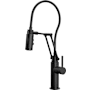 Brizo Odin 1.8 GPM Pre-Rinse Pull-Down Kitchen Faucet with Dual Jointed Articulating Arm and Magnetic Docking Spray Head Matte Black