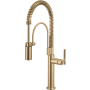 Brizo Litze 1.8 GPM Single Hole Pull Down Kitchen Faucet Luxe Gold