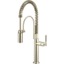 Brizo Litze 1.8 GPM Single Hole Pull Down Kitchen Faucet Brilliance Polished Nickel
