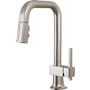Brizo Frank Lloyd Wright 1.8 GPM Single Hole Pull Down Prep Kitchen Faucet with Square Spout - Less Handle Brilliance Stainless