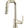 Brizo Litze 1.8 GPM Single Hole Pull Down Prep/Bar Faucet Brilliance Polished Nickel