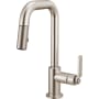 Brizo Litze 1.8 GPM Single Hole Pull Down Prep/Bar Faucet Brilliance Stainless