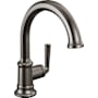 Brizo Beauclere 1.2 GPM Single Hole Bathroom Faucet - Less Drain Assembly Brilliance Black Onyx