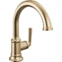Brizo Beauclere 1.2 GPM Single Hole Bathroom Faucet - Less Drain Assembly Luxe Gold