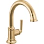 Brizo Beauclere 1.2 GPM Single Hole Bathroom Faucet - Less Drain Assembly Polished Gold
