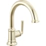 Brizo Beauclere 1.2 GPM Single Hole Bathroom Faucet - Less Drain Assembly Brilliance Polished Nickel