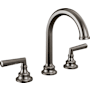 Brizo Beauclere 1.2 GPM Widespread Bathroom Faucet - Less Drain Assembly and Handles Brilliance Black Onyx
