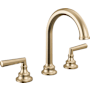 Brizo Beauclere 1.2 GPM Widespread Bathroom Faucet - Less Drain Assembly and Handles Luxe Gold
