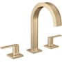 Brizo Frank Lloyd Wright 1.2 GPM Widespread Bathroom Faucet - Less Handles and Drain Assembly Luxe Gold