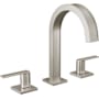 Brizo Frank Lloyd Wright 1.2 GPM Widespread Bathroom Faucet - Less Handles and Drain Assembly Luxe Nickel