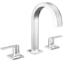 Brizo Frank Lloyd Wright 1.2 GPM Widespread Bathroom Faucet - Less Handles and Drain Assembly Chrome