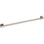 Brizo Modern 42" Grab Bar with Hidden Screws and Square Escutcheons Luxe Nickel