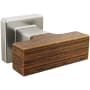 Luxe Nickel / Teak Wood