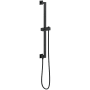 Brizo Essential 30" Linear Square Slide Bar with Hose and Integrated Wall Supply Matte Black