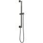 Brizo Essential 30" Linear Square Slide Bar with Hose and Integrated Wall Supply Luxe Steel