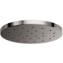 Brizo Essential 1.75 GPM 14" Single Function Round Metal Raincan Shower Head with H2Okinetic Technology Brilliance Black Onyx