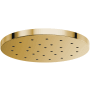 Brizo Essential 1.75 GPM 14" Single Function Round Metal Raincan Shower Head with H2Okinetic Technology Polished Gold