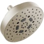 Brizo Essential 1.5 GPM Multi Function Shower Head with H2Okinetic and Touch Clean Technologies Brilliance Brushed Nickel