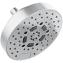 Brizo Essential 1.5 GPM Multi Function Shower Head with H2Okinetic and Touch Clean Technologies Chrome