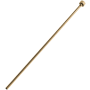 Brizo 20" Metal Supply Line for Straight or Angle Supply Stops - Cut to Length Polished Gold