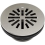 Brizo 4" Prefab Round Shower Drain Brilliance Brushed Nickel