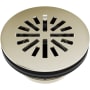 Brizo 4" Prefab Round Shower Drain Brilliance Polished Nickel